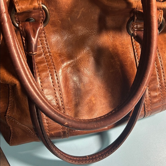 Frye Melissa Tote in Cognac aged to perfection leather. Super clean inside - Picture 4 of 12
